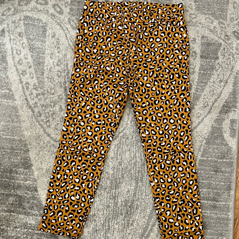 Leopard print trouser pant